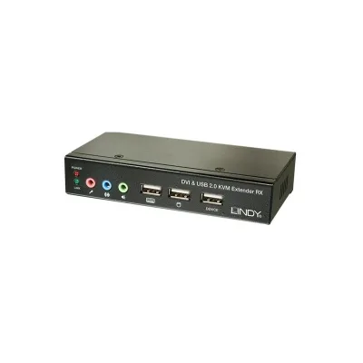 Lindy EXTENDER KVM CAT.6 DVI USB AUDIO 39377-LND