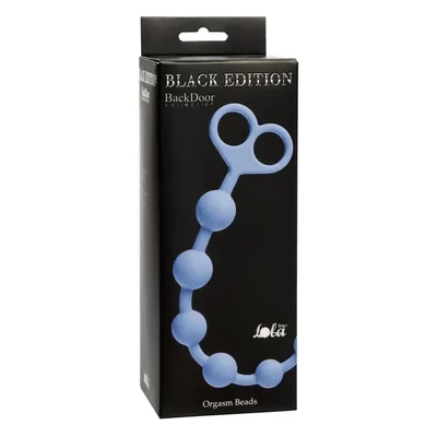 Perline anali Lola Games Orgasm Beads Blue 33,5 cm Ø 2,3 cm silicone 10 sfere