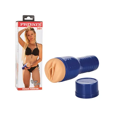Private Tube Gabi Gold Masturbatore Uomo Realistico TPR 26 cm con Aspirazione Regolabile