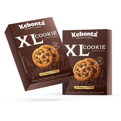Kebonta' cookie xl senza lattosio senza glutine 4x50g