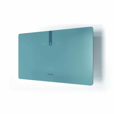 Faber Cappa a parete GLAM FIT ZERO DRIP PLUS DB M A80 330.0615.737 finitura vetro blu polvere opaco da 80 cm