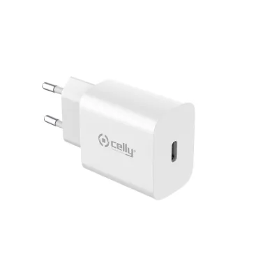CELLY GRS USB-C WALL CHARGER 25W WHITE GRSTC1USBC25WWH