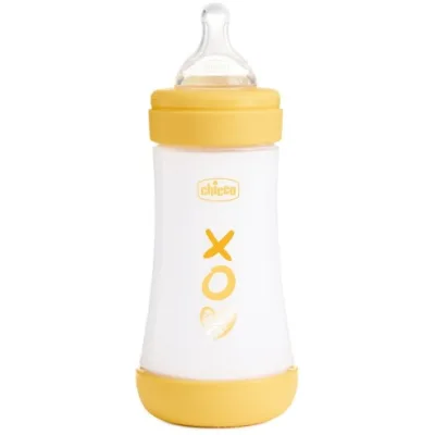 CHICCO BIBERON P5 240ML MED SILICONE UNISEX