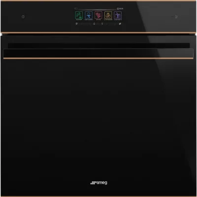 Smeg S Forno combinato vapore Galileo Steam100 Pro SO6606WS4PNR finitura vetro nero e rame da 60 cm - IN PROMOZIONE FINO AL 6/07