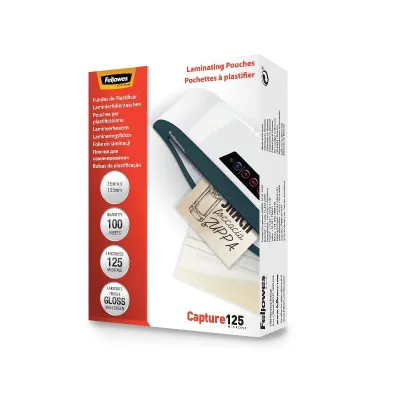 FELLOWES LEONARDI CF100POUCH 60X90 125MICRON 5397402