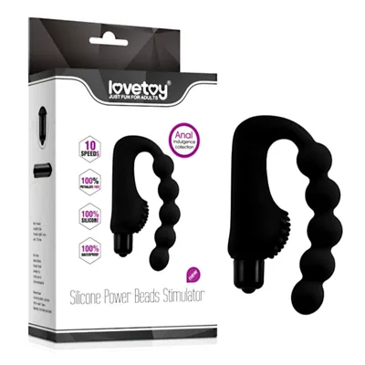 Stimolatore prostatico anale anal plug con perle stimolanti e bullet estraibile