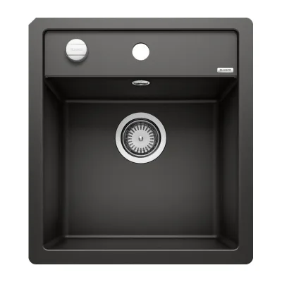 Blanco Lavello una vasca DALAGO 45-F 1525870 finitura nero da 45.5x50 cm - Filotop
