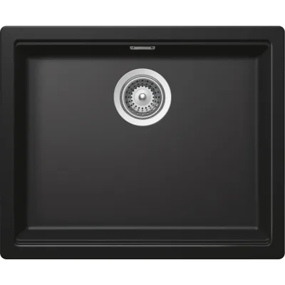 Schock Lavello una vasca KIRUNA N100L KIRN100LFBNGT finitura nero opaco da 54.5x44.5 cm
