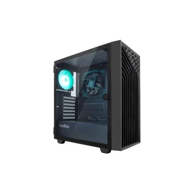 CASE Coolbox GA300 GridLine Tower Case ATX Micro ATX Mini-ITX Pannello laterale in vetro temperato Porte USB-A 3.0 USB-C Audio