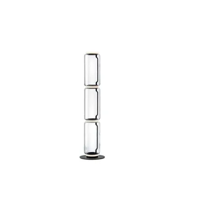 Flos Lampada da terra Noctambule Floor 3 High Cylinder Small Base finitura nero