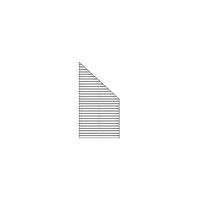 Losa Esterni da vivere Frangivista Delux laccato bianco cm 90x170/87h DX DA/FD90170DB