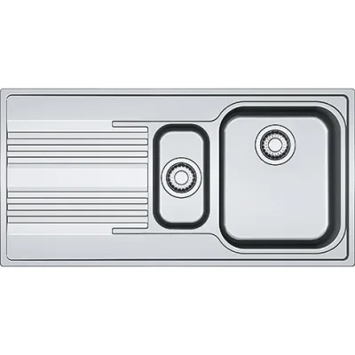 Franke: Lavello una vasca con vaschetta e gocciolatoio a sinistra Smart SRX 651 101.0356.888 finitura inox satinato da 100x50