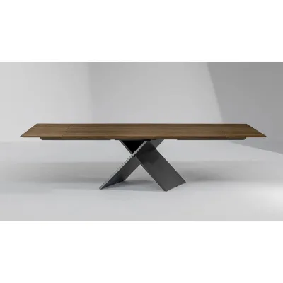 Bonaldo Tavolo allungabile AX con struttura in metallo e piano a scelta da 180(260)x90 cm