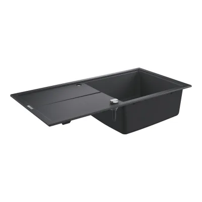 Grohe Lavello una vasca con gocciolatoio reversibile 31641AP0 finitura granite black da 100x50 cm