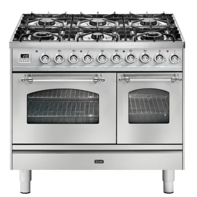 Ilve Cucina PD10N da incasso Nostalgie PD106DNE3 doppio forno e piano cottura 6 fuochi con dual da 100 cm - IN PROMOZIONE FINO AL 6/07