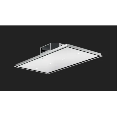 Fulgor Cappa a soffitto FCHD 1200 RC WH finitura vetro bianco da 120 cm