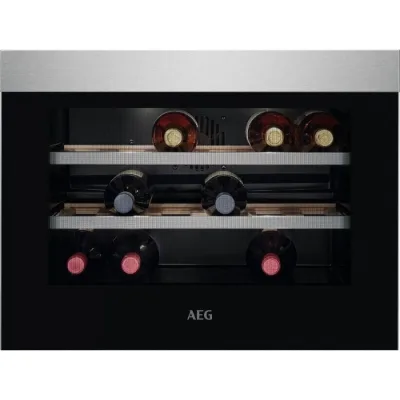 PRONTA CONSEGNA - AEG Cantina vino sottotop da incasso KWK 884520 M finitura inox antimpronta da 60 cm