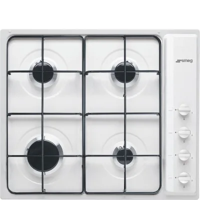 Smeg Piano cottura a gas S64SB finitura bianco da 60 cm