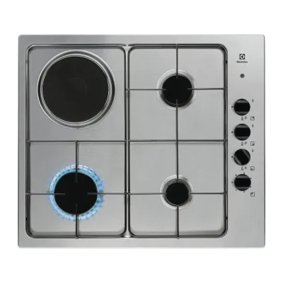 PRONTA CONSEGNA - Electrolux | Piano cottura misto elettrico e gas EGL62821OX finitura inox da 55 cm