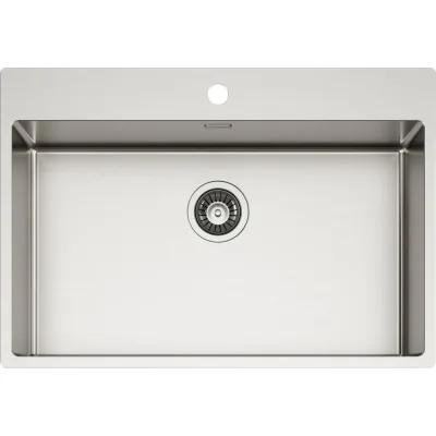 Schock Lavello una vasca NEW TECHNICK PLUS N100 XL TECPN100XL finitura inox spazzolato da 75x51 cm