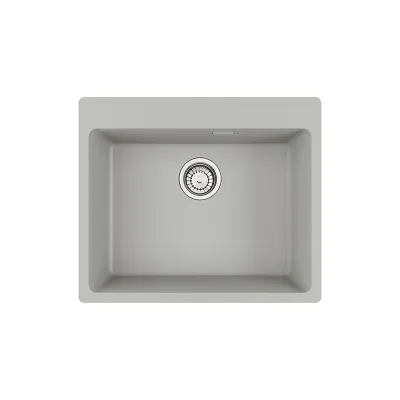 Franke: Lavello una vasca Vasche Sopratop Centro MRG 610-54 FTL 114.0661.704 finitura fragranite alluminio da 59x50 cm