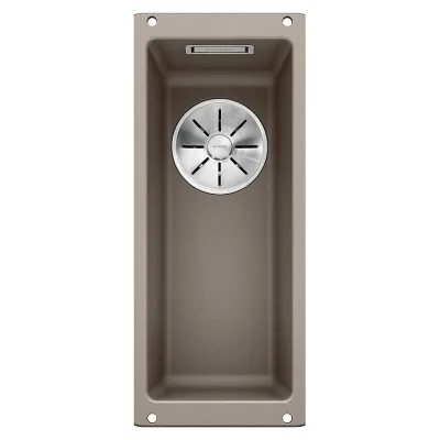 Blanco Lavello una vasca SUBLINE 160-U 1517425 finitura tartufo da 19x46 cm - Sottotop