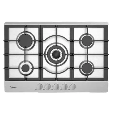 Midea Comfee Piano cottura a gas MIG 507 TCX G finitura inox da 75 cm