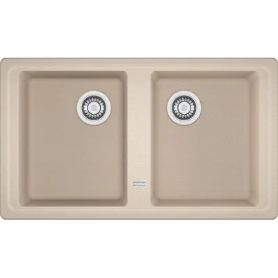 Franke Lavello due vasche Boston BFG 620 114.0276.153 finitura fragranite avena da 86x50 cm