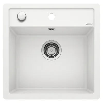 Blanco Lavello una vasca DALAGO 5-F 1518532 finitura bianco da 50.5x50 cm - Filotop
