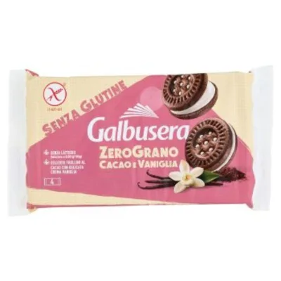 Galbusera ZeroGrano Cacao e Vaniglia Senza Glutine e Lattosio 4 x 40 g