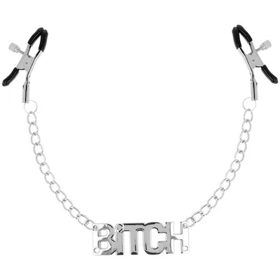 Pinze Capezzoli BDSM Regolabili Catena Bitch Fetish Metallo Nickel Free Unisex