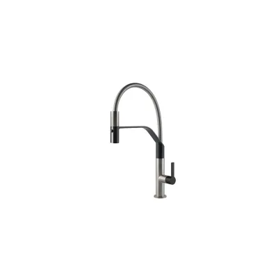 Foster Miscelatore monocomando con canna girevole e doccia estraibile 8425 100 finitura acciaio inox - IN PROMOZIONE FINO AL 30/06