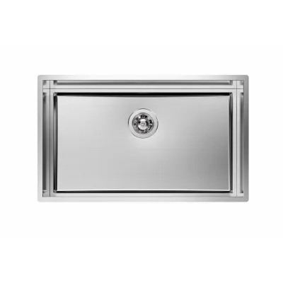 Foster Lavello una vasca 1257 850 finitura acciaio inox da 78x47 cm - IN PROMOZIONE FINO AL 30/06