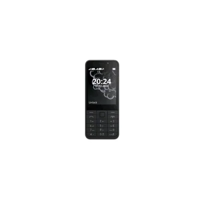 NOKIA 230 2024 DUAL SIM DOPPIA FOTOCAMERA FLASH RADIO FM GIOCO SNAKE COVER POSTERIORE IN ALLUMINIO ITALIA BLACK