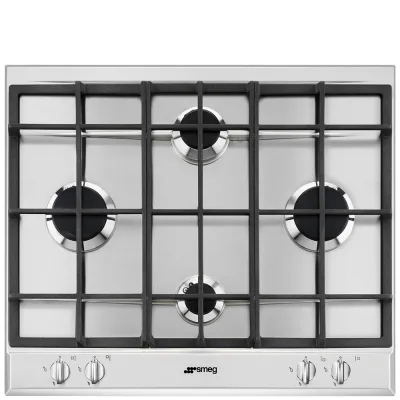 PRONTA CONSEGNA - Smeg Piano cottura a gas P260XGH finitura inox da 60 cm