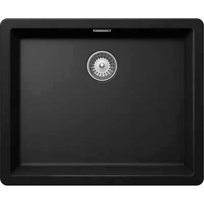 Schock Lavello una vasca GALAXY N100L GALN100LA84 finitura nero puro da 55.6x45.6 cm