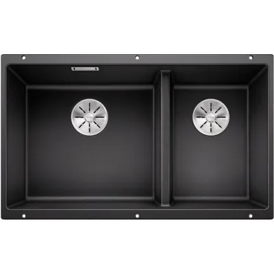 Blanco | Lavello due vasche SUBLINE 430/270-U 1523151 finitura antracite da 75.5x46 cm - Sottotop