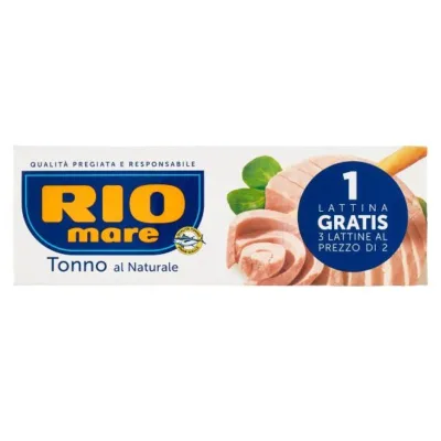 Rio Mare Tonno al naturale 3x80 gr+1 gratis