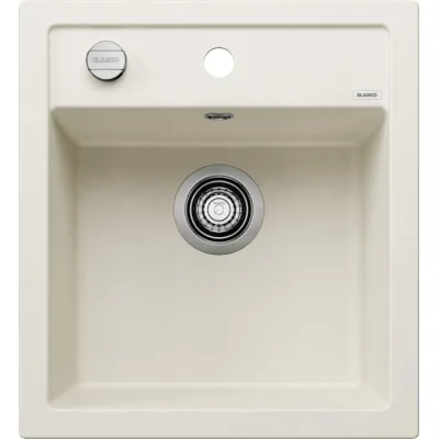 Blanco Lavello una vasca DALAGO 45 1527059 finitura soft white da 46.5x51 cm - Sopratop