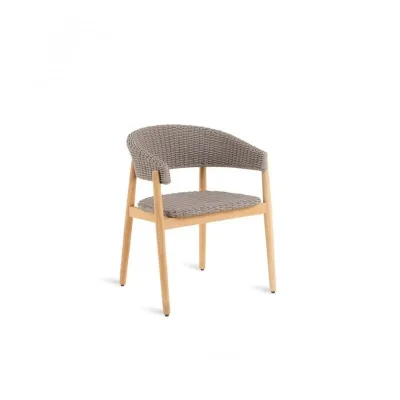 Unopiù Poltroncina PEVERO in legno teak e corda
