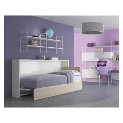 Maconi Letto singolo a scomparsa Night n' Day 474 in legno da 212 cm