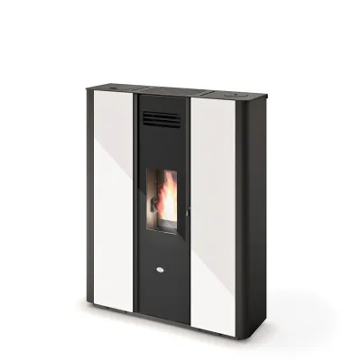 Eva Calòr Stufa a pellet slim EMILY 9016005100 finitura bianco