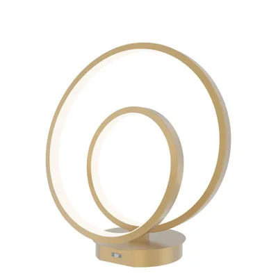 Lampada da tavolo LED oro a spirale moderna, 15W, CCT, 30x31cm