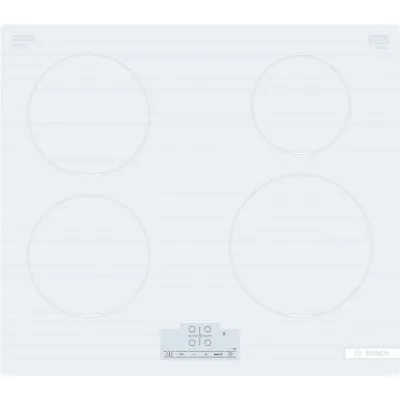Bosch Piano cottura a induzione PUE612BB1J finitura bianco azzurrognolo da 60 cm - Serie 4