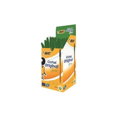 PENNA A SFERA BIC CRISTAL FINE ORIGINAL 0,8MM Linea 0,30mm COLORE VERDE 872729