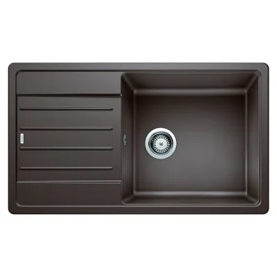 PRONTA CONSEGNA - Blanco | Lavello una vasca con gocciolatoio LEGRA XL 6 S 1523331 finitura caffè da 86x50 cm - Sopratop