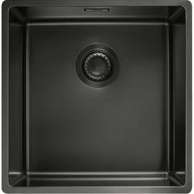 Franke: Lavello una vasca Mythos Masterpiece BXM 210/110-40 127.0650.362 finitura antracite da 44x45 cm - Scarico automatico