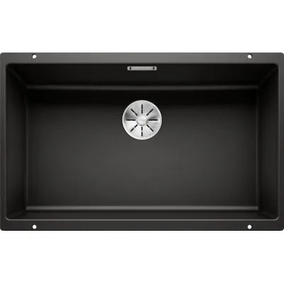 Blanco | Lavello una vasca SUBLINE 700-U 1526001 finitura nero da 73x46 cm - Sottotop