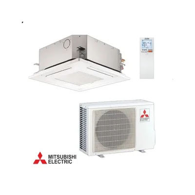 Climatizzatore Condizionatore Mitsubishi Electric A Cassetta 12000 Btu Serie SLZ-M35FA Con Griglia E Telecomando Incluso Wi-Fi Optional A++/A+