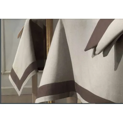 Tovaglia Copritavolo x 12 con bordo con tovaglioli Cavaliere